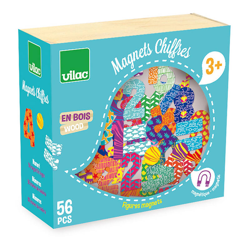 Jeux et Jouets Jeux éducatifs et scientifiques Motricité Magnets Chiffres 56 Pièces Premiers apprentissages