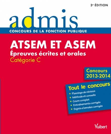 ATSEM et ASEM / épreuves écrites et orales : catégorie C, épreuves écrites et orales