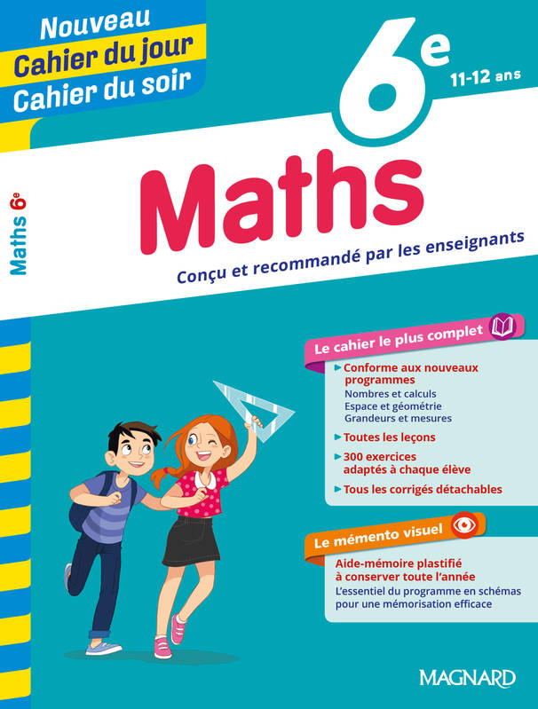 Livres Scolaire-Parascolaire Collège Maths 6e - Cahier du jour Cahier du soir Annie Le Goff, Françoise Peynaud