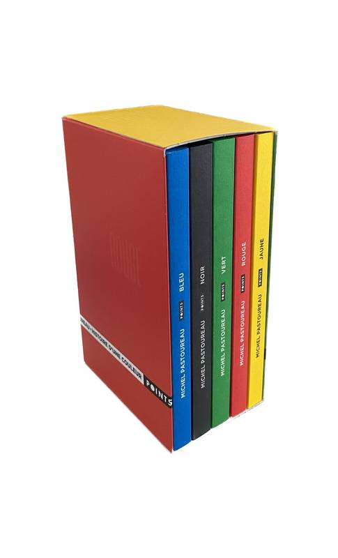 Livres Arts Photographie Coffret Histoire d'une couleur en 5 volumes : Bleu, Noir, Vert, Rouge et Jaune Michel Pastoureau