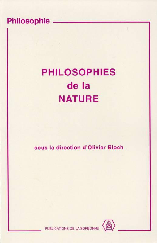 Philosophies de la nature None