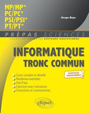 Informatique tronc commun - MP - PC - PSI - PT - Programme 2022