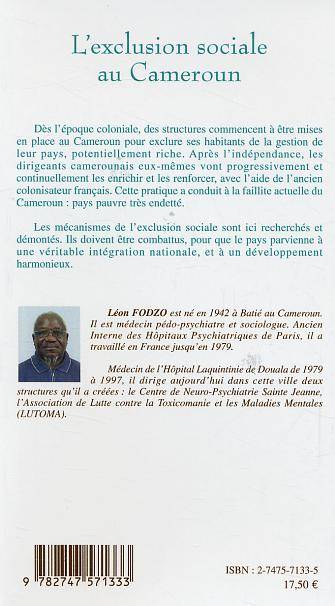 L'EXCLUSION SOCIALE AU CAMEROUN