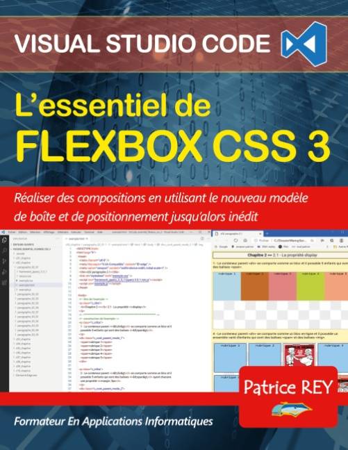 L'essentiel de Flexbox CSS 3, avec visual studio code