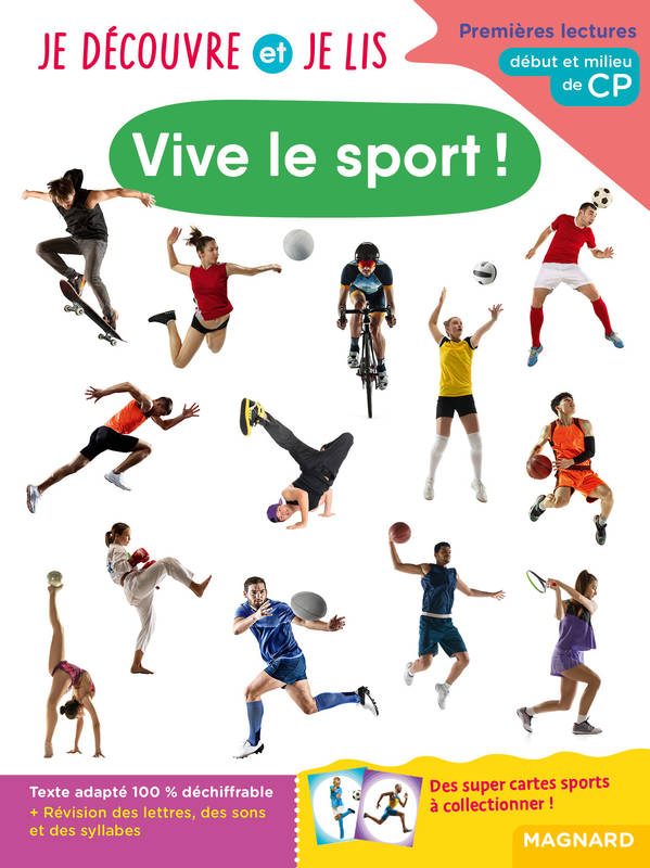 Livres Jeunesse de 6 à 12 ans Romans Je découvre et je lis CP - Vive le sport !, Début et milieu de CP Michel Renaud, Caroline Gombert