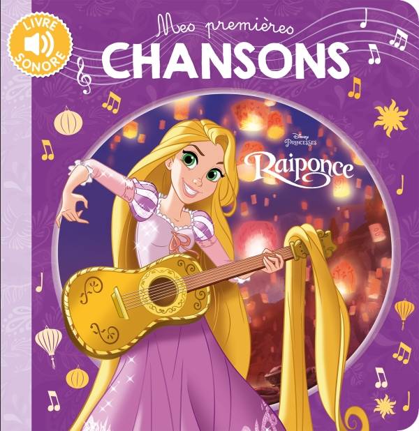 Livres Jeunesse de 3 à 6 ans Recueils, contes et histoires lues RAIPONCE - Mes Premières Chansons - Disney Princesses COLLECTIF