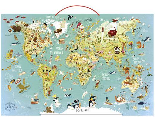 Carte du monde fantastique magnétique 2720