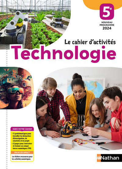 Livres Scolaire-Parascolaire Collège Technologie 5e - 2024 - Cahier d'activités - élève Cédric Lusseau, Damien Iceta