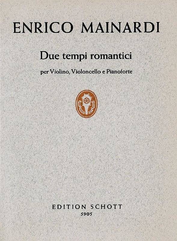 Due tempi romantici, piano trio.