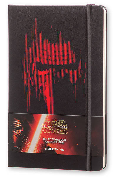 Carnet éditon limitée Star Wars VII - Grand Format Pages lignées - Couverture rigide noire