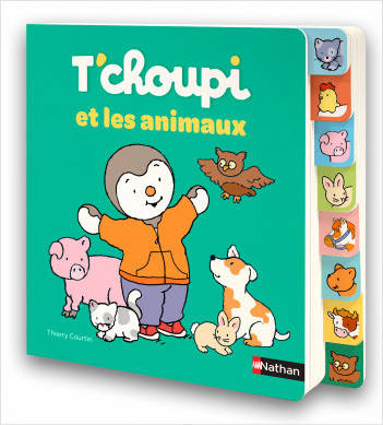 Jeux et Jouets Livres Livres pour les 0-3 ans Livres tout carton T'choupi et les animaux Thierry Courtin