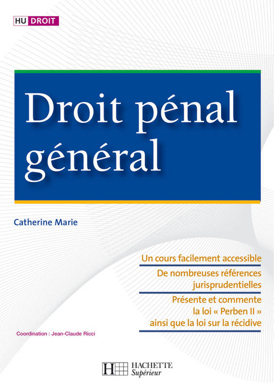 Livres Économie-Droit-Gestion Droit Généralités Droit pénal général Catherine Marie