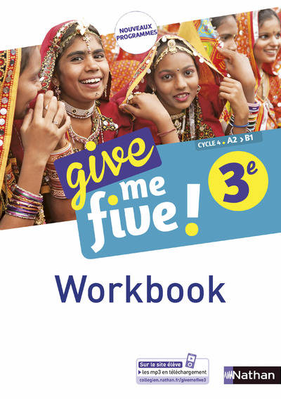 Livres Scolaire-Parascolaire Collège Give me five ! 3E 2017 - Workbook Michel Brusson, Collectif, Hélène Adrian