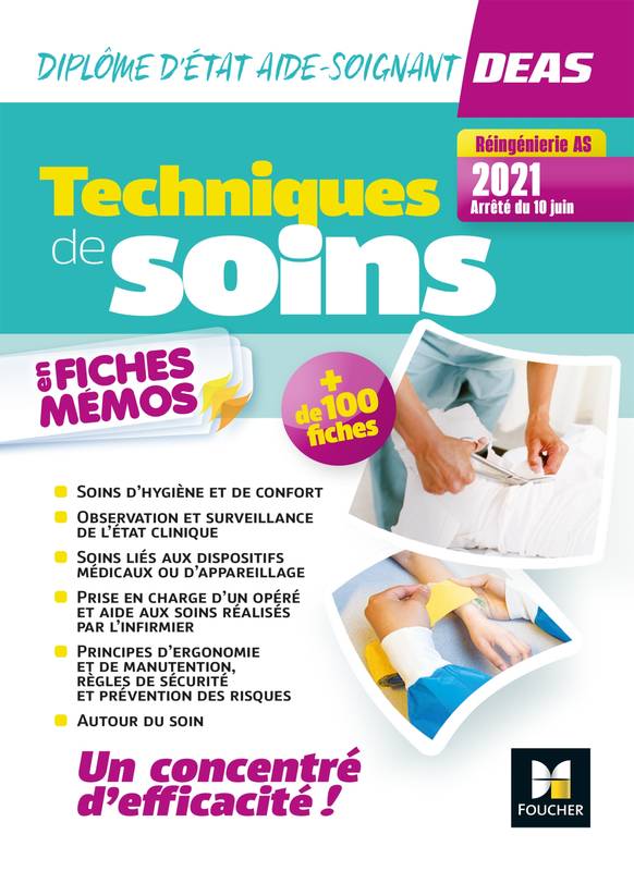 Techniques de soins en fiches mémos - DEAS 4e ed._Nouveau référentiel 2021