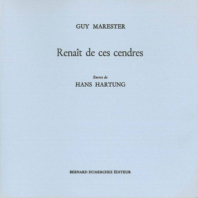 Livres Littérature et Essais littéraires Poésie Renait de Ces Cendres Guy Marester