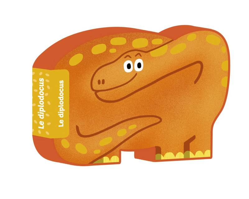 Jeux et Jouets Livres Livres pour les 0-3 ans Livres tout carton Animaux en forme, Le diplodocus Florence Langlois