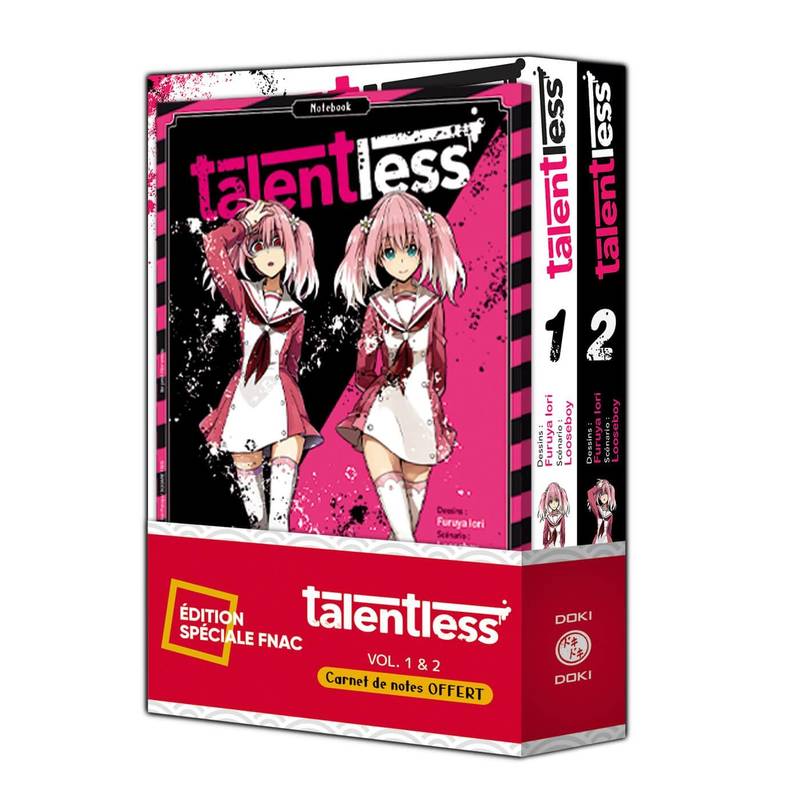 0, Talentless - pack spécial vol. 01 et 02 + carnet de notes offert