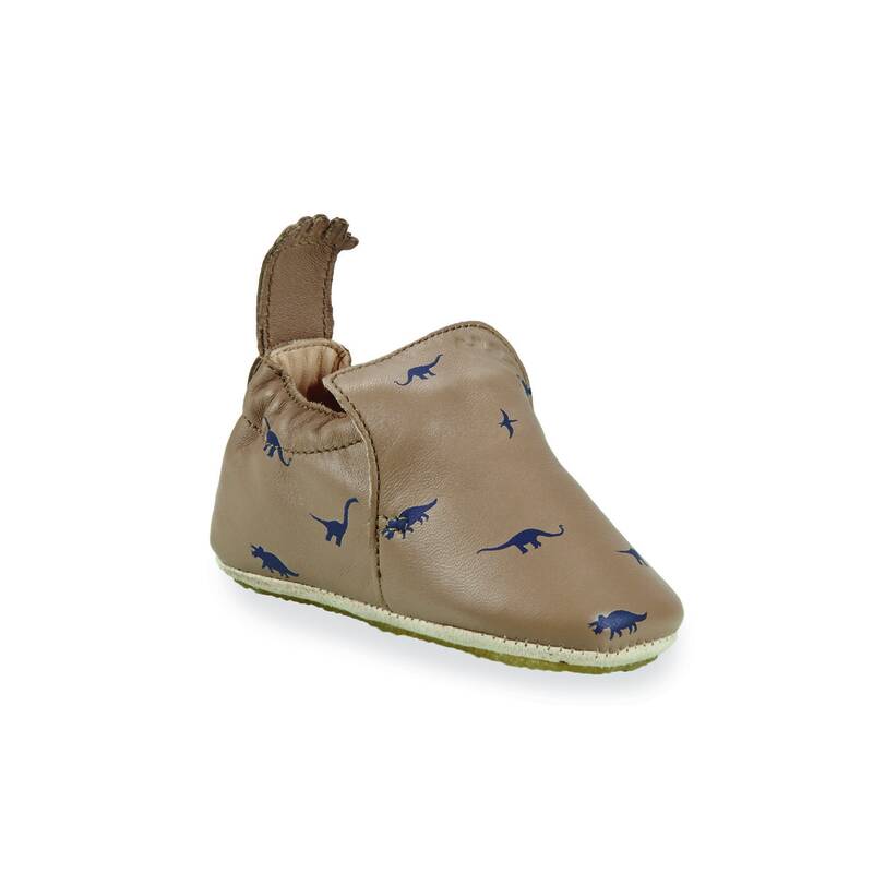 My blublu Dino Enfants 22/23 Taupe Chaussons Taille 22/23