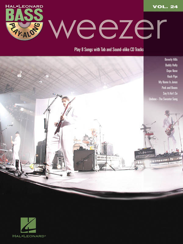 Weezer, Bass Play-Along Volume 24 DIVERS AUTEURS