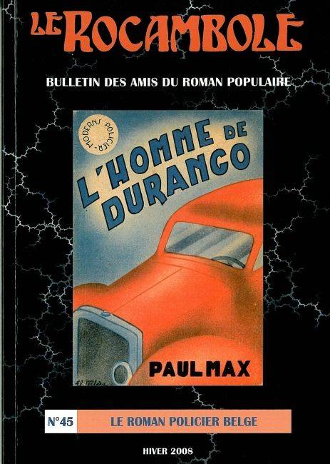 LE ROCAMBOLE N°45, Le Roman Policier Belge