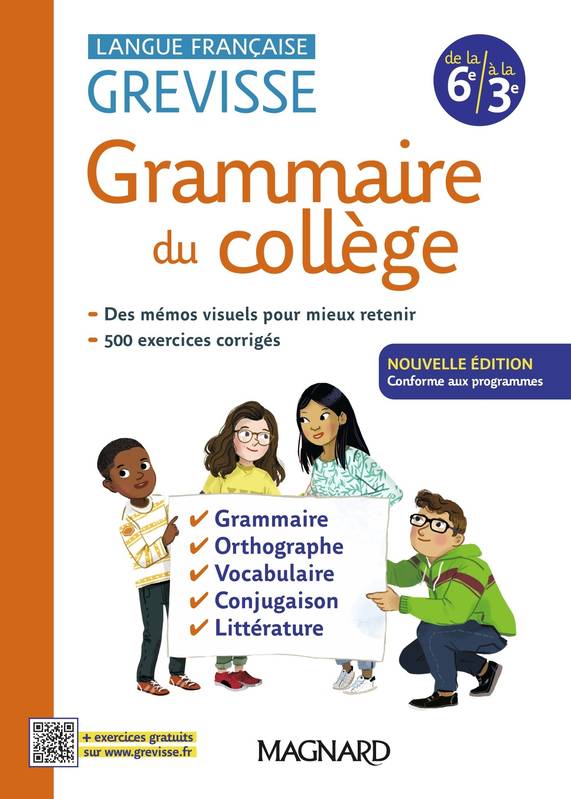 Grevisse du collège, Langue française - 6e à la 3e