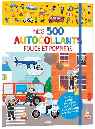 Jeux et Jouets Loisirs créatifs Pochettes créatives Stickers et gommettes Mes 500 autocollants police et pompiers Yi-Hsuan WU