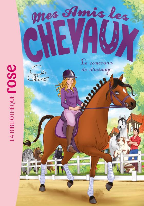 Jeux et Jouets Livres Livres pour les  6-9 ans Romans 45, Mes amis les chevaux 45 - Le concours de dressage Hachette Livre