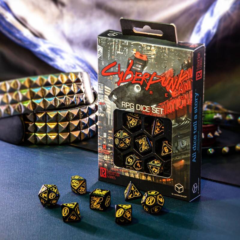 Cyberpunk Red RPG Dice Set - Wet Work