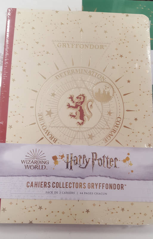 Harry Potter - Pack de 3 cahiers Gryffondor