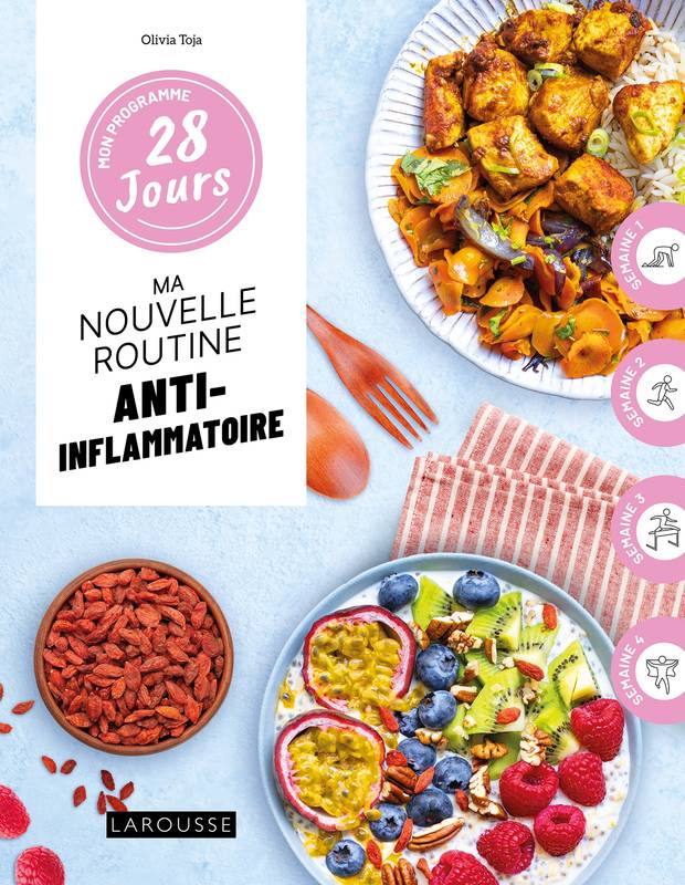 Livres Loisirs Gastronomie Cuisine Mon programme 28 jours : Ma routine anti-inflammatoire Olivia Toja