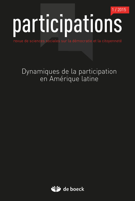 PARTICIPATIONS 2015/1 REVUE DES SCIENCES SOCIALES SUR LA DEMOCRATIE