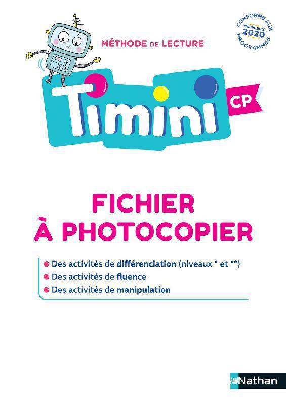 Timini - Fichier à photocopier - Différentiation et manipulation CP