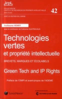 technologies vertes - enjeux de pi, Brevets, marques et écolabels Guillaume Henry