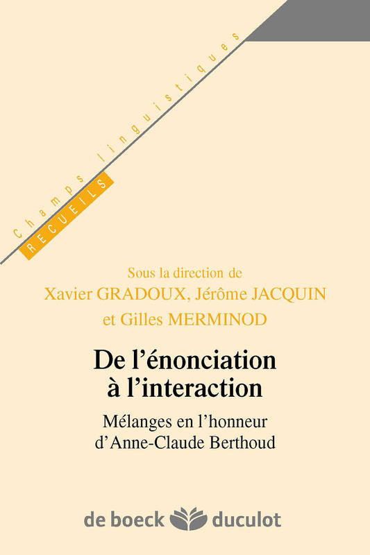 Livres Dictionnaires et méthodes de langues Langue française Agir dans la diversité des langues, Mélanges en l'honneur d'Anne-Claude Berthoud Collectif