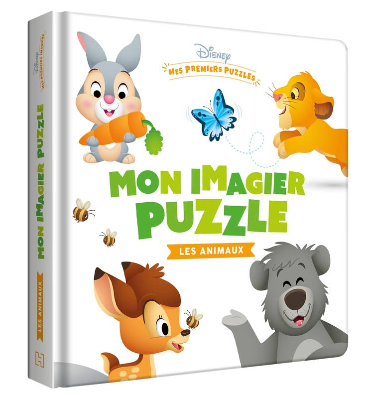 DISNEY BABY - Mes Premiers Puzzles - Les animaux - Imagier Puzzle 4 pièces, Les animaux