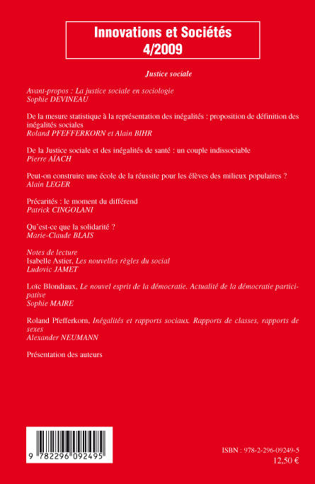 Livres Sciences Humaines et Sociales Sciences sociales Justice sociale Sophie Devineau