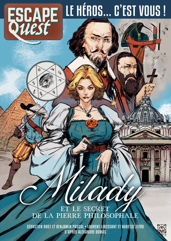 Livres Loisirs Sports 12, Escape Quest, Milady et le secret de la pierre philosophale, et le Secret de la Pierre philosophale Sébastien Rost, Benjamin Pascal