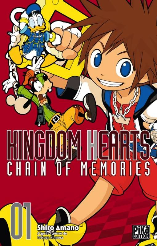 Kingdom hearts, chain of memories, 1, Kingdom Hearts - Chain of Memories T01 Shiro Amano, Tetsuya Nomura
