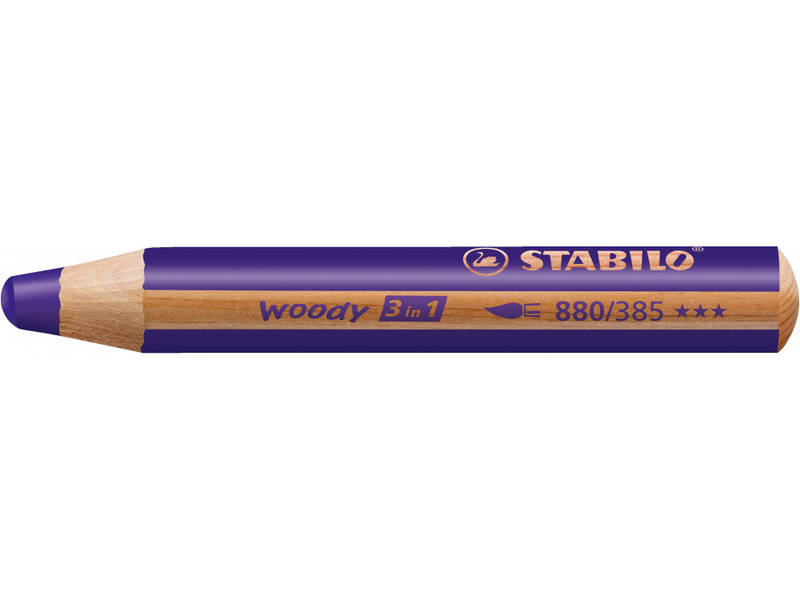 Jeux et Jouets Loisirs créatifs Dessin et peinture Stabilo Woody 880/385 Crayons géants 3 en 1 Violet Woody