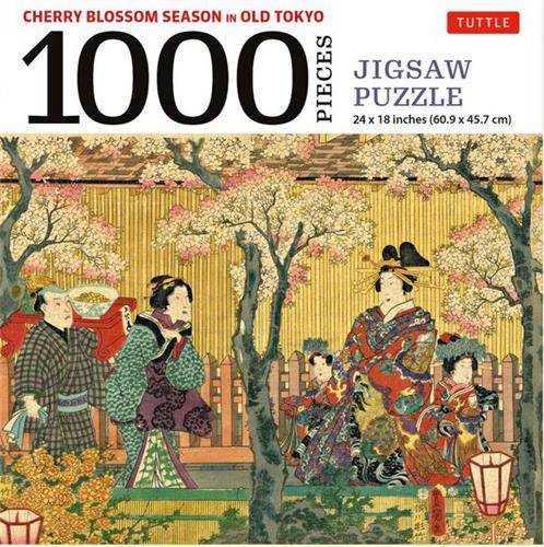 Cherry Blossom Season in Old Tokyo Jigsaw Puzzle 1000 pieces /anglais
