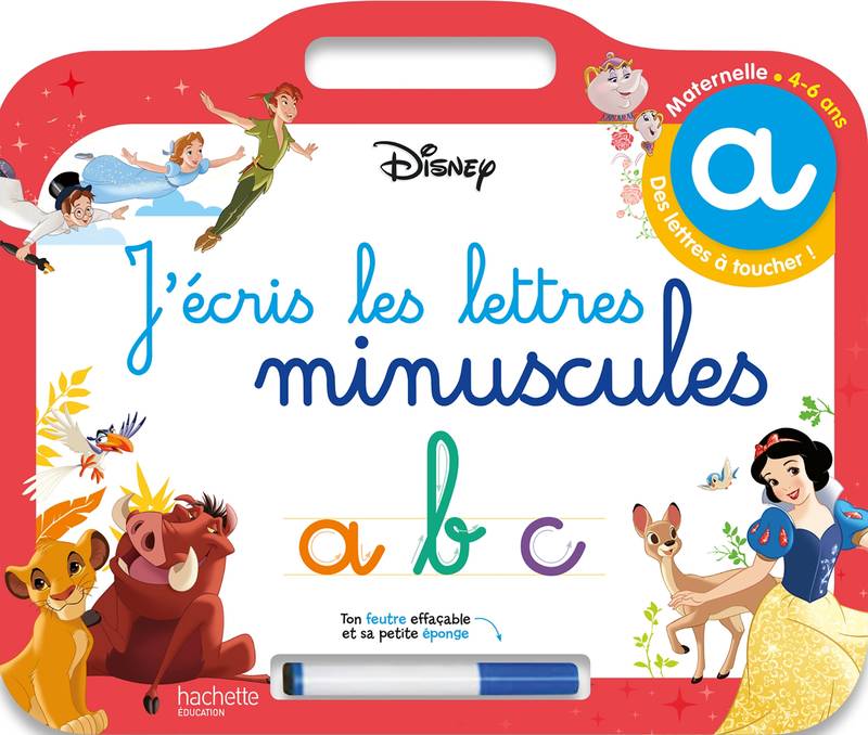 Disney - Les Grands Classiques- Ardoise J'écris les lettres minuscules  (4-6 ans)