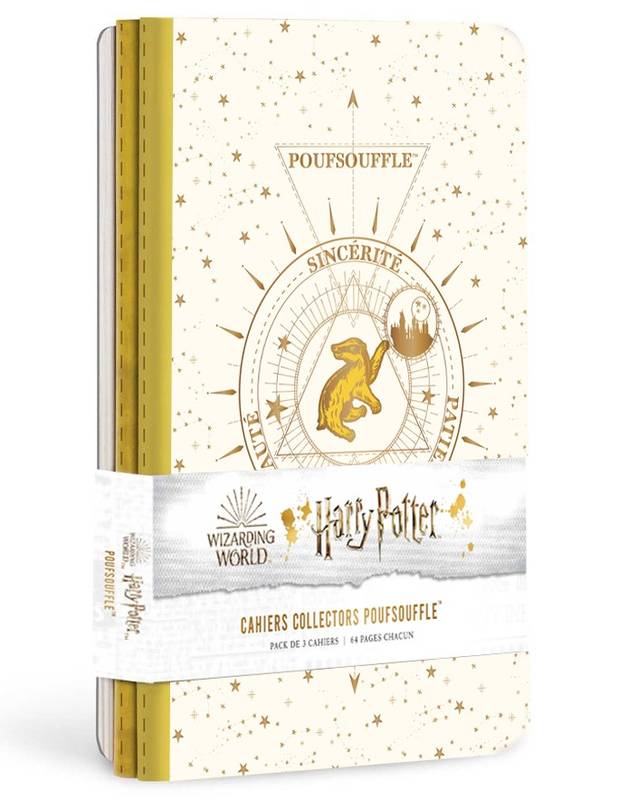 Harry Potter - Pack de 3 cahiers Poufsouffle