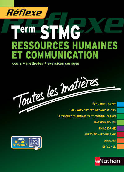 Toutes les matières Term STMG Ressources humaines et communication