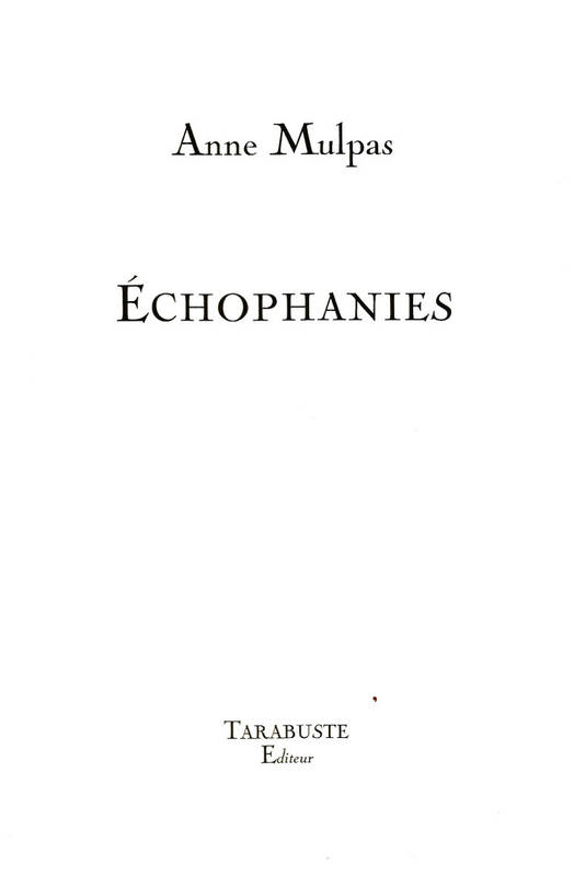 Écophanies