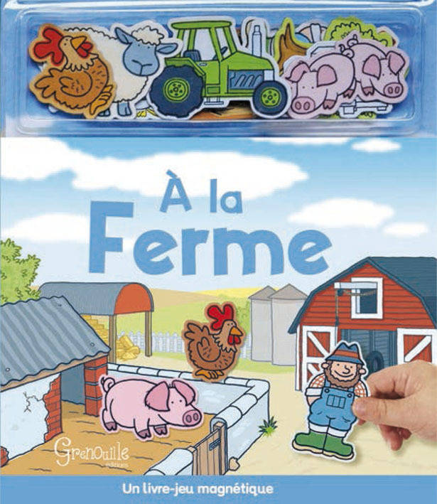 À la ferme - un livre-jeu magnétique, un livre-jeu magnétique COLLECTIF