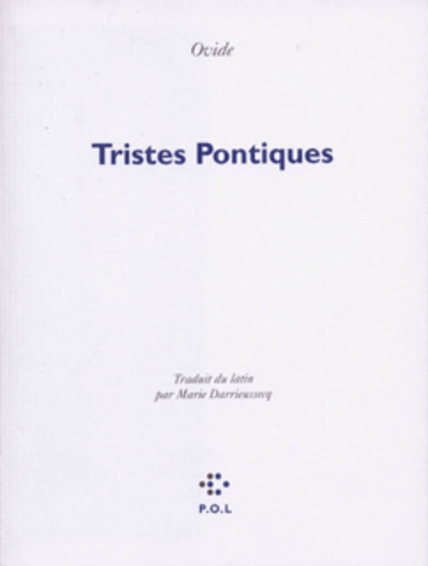 Livres Littérature et Essais littéraires Poésie Tristes Pontiques Ovide