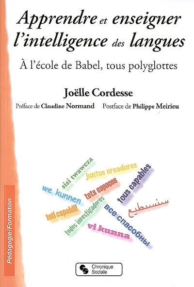 Apprendre et enseigner l'intelligence des langues à l'école de Babel, tous polyglottes, Livre