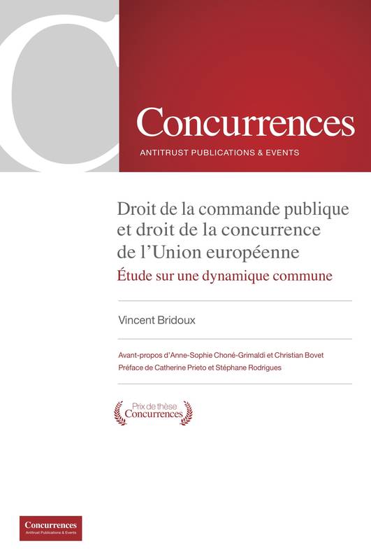 Droit de la commande publique et droit de la concurrence de l'Union européenne, Étude sur une dynamique commune