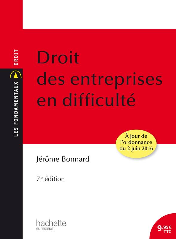 Droit des entreprises en difficulté, 7ème édition