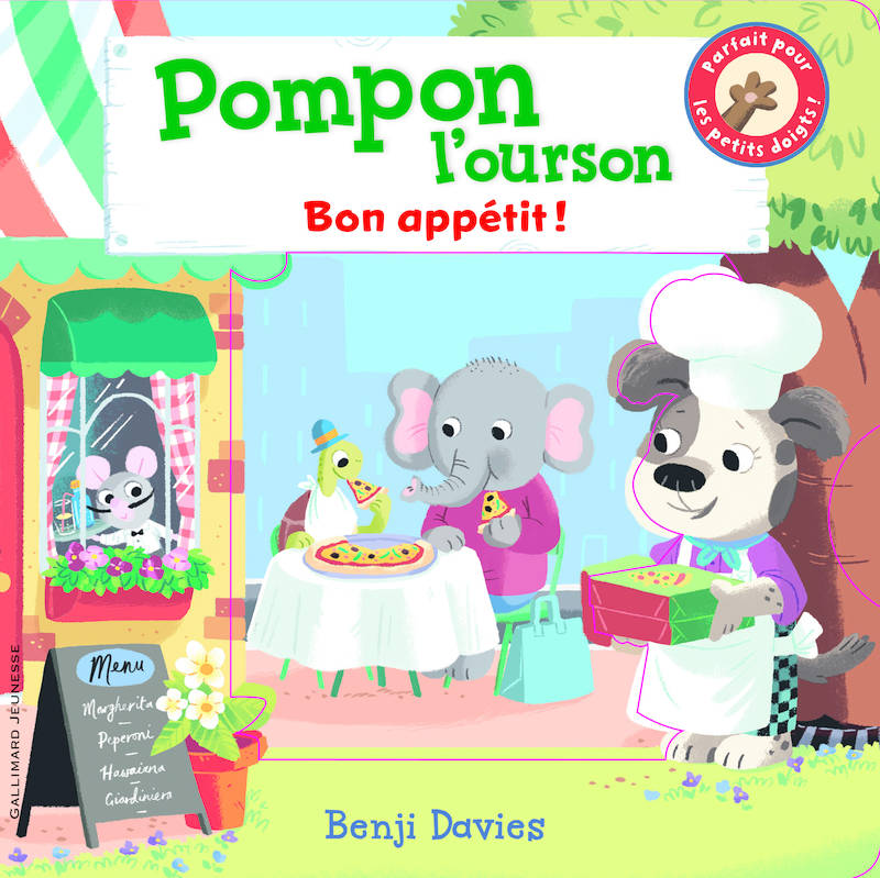 Jeux et Jouets Livres Livres pour les 0-3 ans Livres tout carton Pompon l'ourson, Bon appétit !, Bon appétit ! Benji Davies